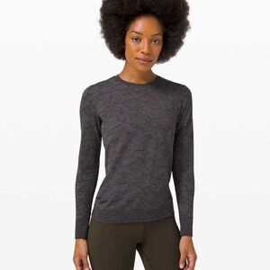Lululemon Breeze By Long Sleeve Polar Spots Titanium / Black